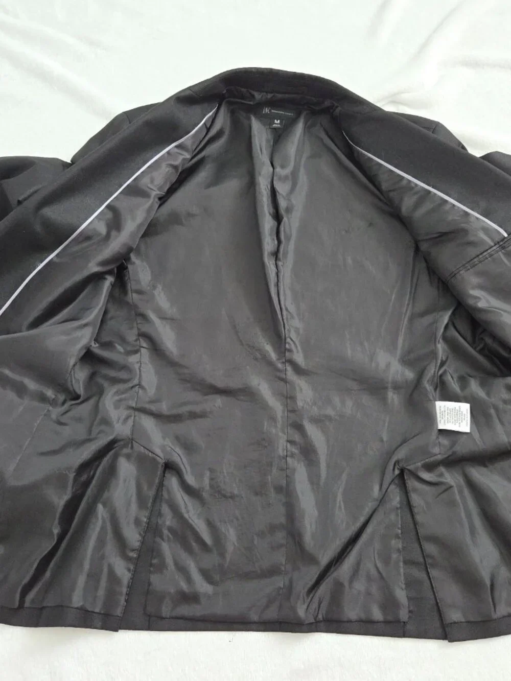 INC International‎ Concepts Mens Black Blazer Jacket Medium Structured Work